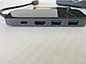 Докстанция концентратор 5 port Qgeem Type C USB HDMI
