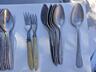 Ложки, вилки, тарелки-этажерки