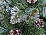 Новогодняя ёлка 2,2 м с инеем и шишками