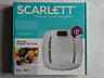 Новые напольные весы Scarlett 180 кг, стекло, белый в коробке
