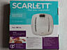 Новые напольные весы Scarlett 180 кг, стекло, белый в коробке