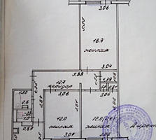 Трехкомнатная квартира на БАМе, 4/9 эт