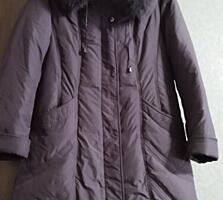 Пальто женские сирень, куртка удлиненная/пальто р. 48