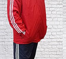 Adidas мужской спортивный костюм большого размера плащёвка.
