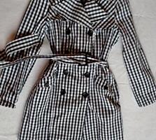 Плащ, тренч, тренчкот, клетка, next