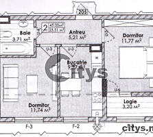 Apartament - 45 m² , Chisinau