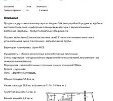 Двухкомнатная квартира. Варницкий проект. Бородинка.