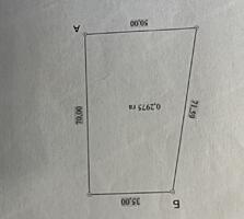 Участок под строительство, огражден блочным забором 30 соток.