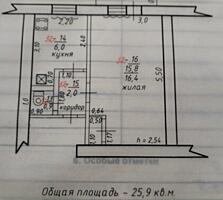 1-комнатная квартира в центре СРОЧНО