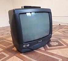 Продам рабочий б/у цветной кинескопный телевизор Philips 14GX37A 14"