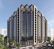 Однокомнатная квартира в Newton House с гостиной и панорамными окнами.