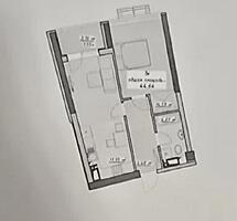 Продам квартиру 44.64 кв. м., 17/23, новый дом, жк Атмосфера.