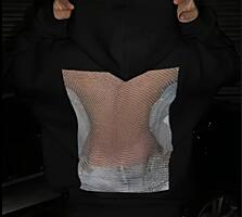 Новый худи с открытой спиной XXL