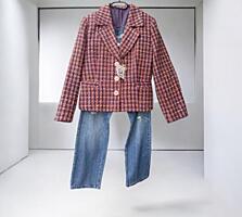 Жакет твидовый прямой классика