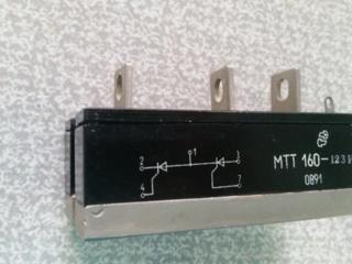 Тиристоры-МТТ-160-12 А Модуль тиристорный. 4 шт в наличии. цена догово.
