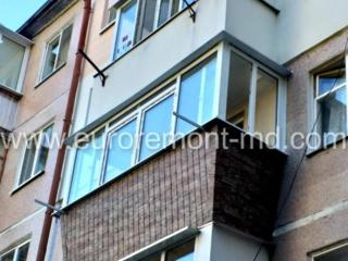 Ремонт балконов под ключ Кишинев, усиление, расширение, остекление
