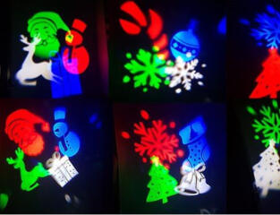 Festival Projection Lamp Уличный светодиодный проектор новый год