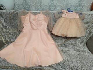 Продам вечерние платья для мамы и дочки.