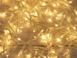 Гирлянда RD-7140 Внутр. 100LED 9м Провод-Белый, Цвет Ламп-Теплый