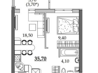 Продам 1-к. 36м² Ціна нереальна! Нижче котловану