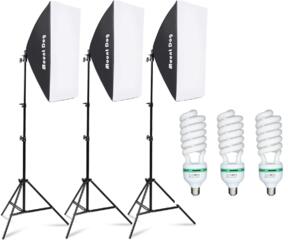 Студийный постоянный свет MountDog Softbox Lighting Kit Studio Light