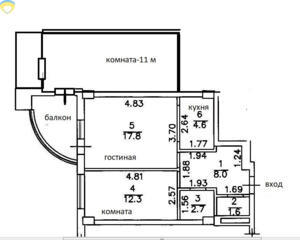 Продам! 2-х комн. квартира в новом ЖК на Фонтане