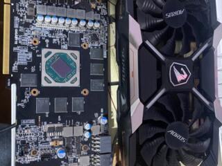 Продам на запчасти rx 580 aorus elite 8 gb