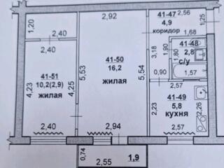 2-комн. 3/5 этаж Ленинский ул. Дружбы.