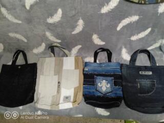 Сумки и панамки джинсовые ручной работы