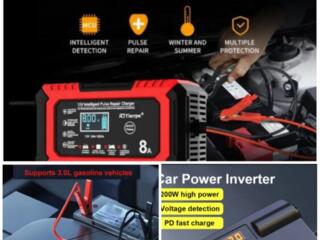 Зарядное устройство, пускач стартера и преобразователь