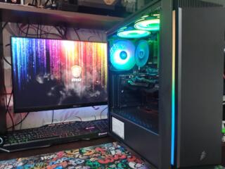 Gaming PC: Core i7 8700+DDR4 32Gb+RTX 3070+Nvme 256Gb+SSD 750Gb+650Watt