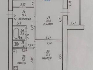 2-шка в жилом состоянии