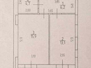 1 к. Дача Ковалевского (ЖК. Avinion) 45 м. Свободная планировка.