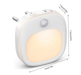 Светодиодный светильник с датчиком движения и освещённости, новый.