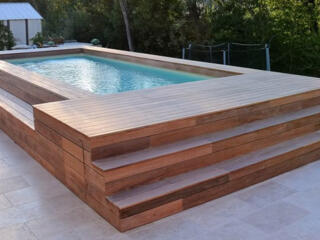 Изготовление и монтаж террас вокруг бассейна