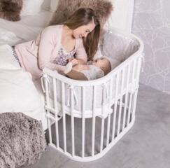 Деревянная приставная кроватка — уют и безопасность рядом с мамой