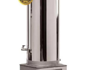 Ansamblu boiler cazan inox 90L, cu focar uși din fontă, Promo!