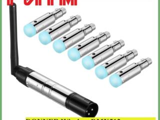 DONNER Wireless DMX512 для света (беспроводной + б. п. ) 7 приборов
