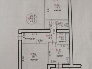 Продается двухкомнатная квартира. Хорошая планировка, жилое состояние.