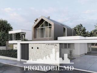 Vă propunem spre vânzare această casă în stil scandinav cu 2 nivele, .