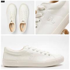 Продам белые кожаные кеды 42