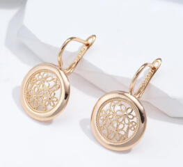 Серьги покрытие позолота новые, магазин.