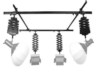 Студийный пантограф ножничный на рельсах