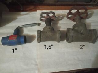 Вентиль бронзовый, теплообменник, труба нержавейка.