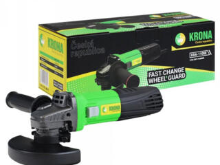 Угловая шлифмашина (Болгарка) Krona KRA-1100E БЕНДЕРЫ СТРОЙ ДВОР