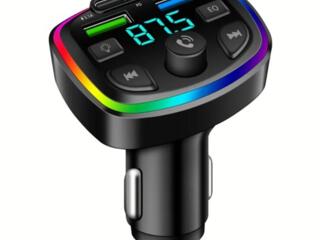 Автомобильный блютуз MP3-плеер, с двойным USB 3.1A PD для быстрой