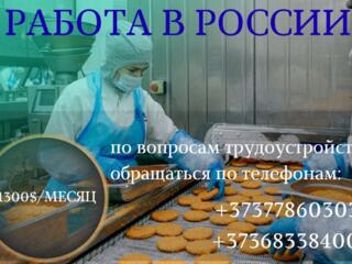 Работа в РОССИИ. Город ЗВЕНИГОРОД (ЗП 1300 $ / месяц)