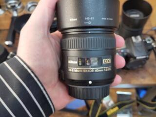 Nikon F micro 40mm 1.8 макрообъектив