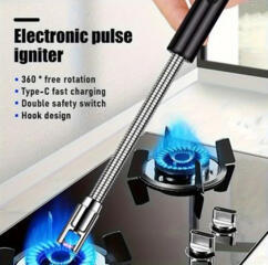 Новая Плазменная Зажигалка для плит, печей, мангалов, свечей и др.