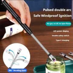 Плазменная Зажигалка для плит, печей, мангалов, свечей и др. Гибкая